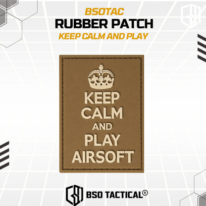 Tactical Rubber Patch Keep Calm And Play