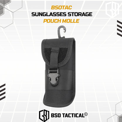 BSOTAC Tactical Sunglasses Storage Pouch Molle Clip Tempat Kacamata Multifungsi