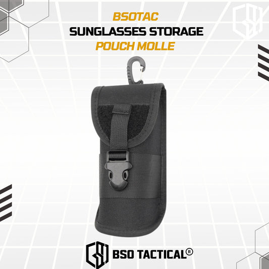BSOTAC Tactical Sunglasses Storage Pouch Molle Clip Tempat Kacamata Multifungsi
