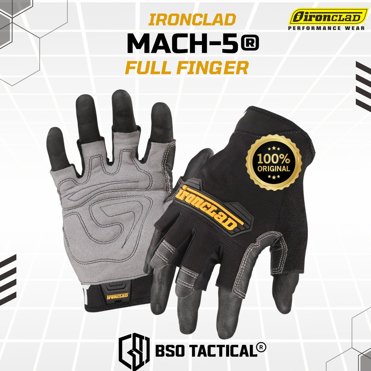 Sarung Tangan Ironclad MACH 5 Fingerless Dexterity Outdoor Glove - ORIGINAL ( MFG2 )