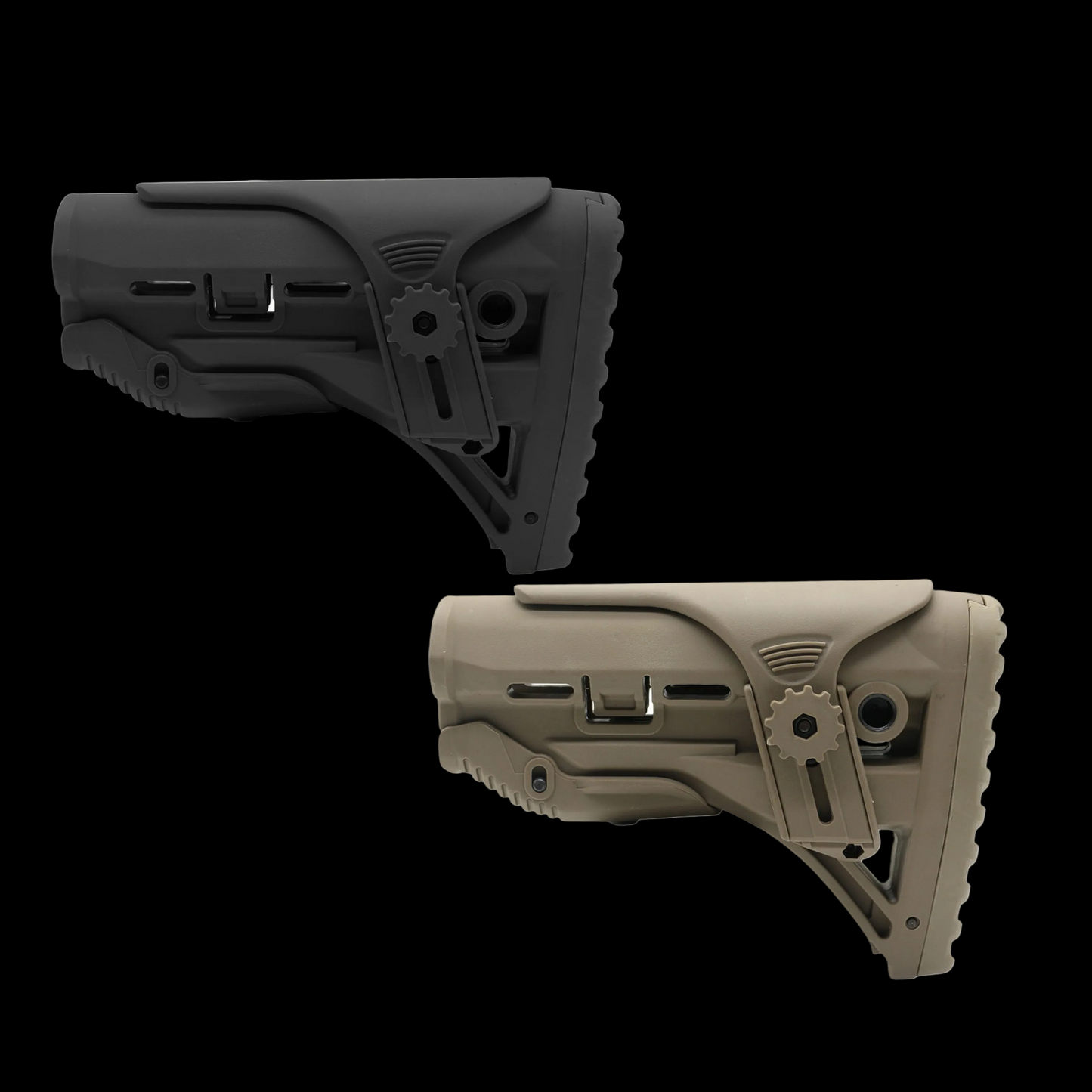 BD Tactical Popor Core CP Style G1 for AEG GBBR Polymer Buttstock with Cheek Riser