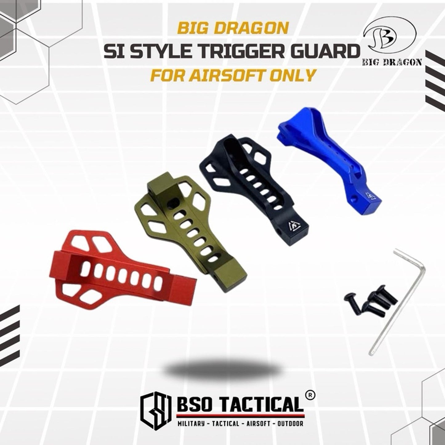 BD Strike SI Style CNC Alumunium Trigger Guard for AR15 M4 M16 Airsoft