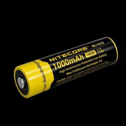 Nitecore Battery 14500 Rechargeable 1000mah Li Ion 3.7V ORIGINAL Batre Baterai