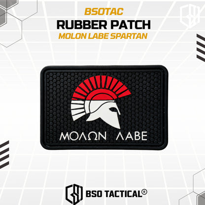 Tactical Rubber Patch Molon Labe Spartan Patches