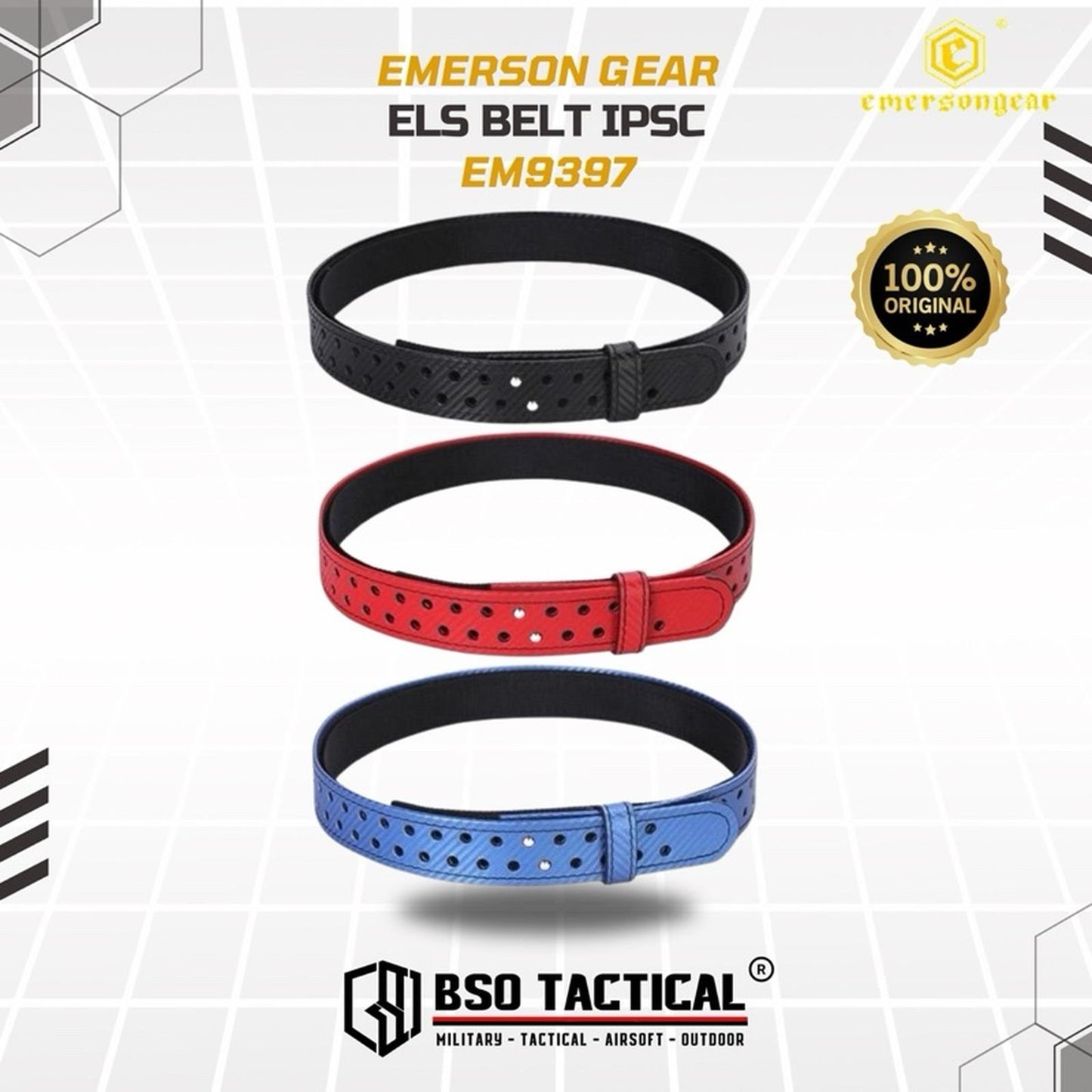 Ikat Pinggang Emerson Gear Competition Outdoor Belt ELS Style with Inner EM9397