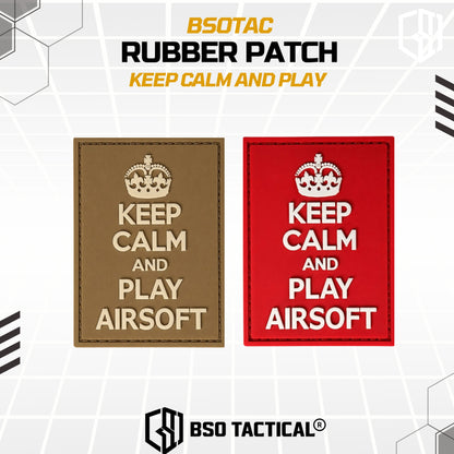 Tactical Rubber Patch Keep Calm And Play