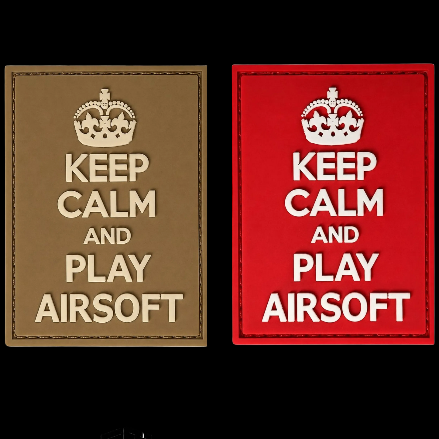 Rubber Patch Tactical Keep Calm And Play Airsoft