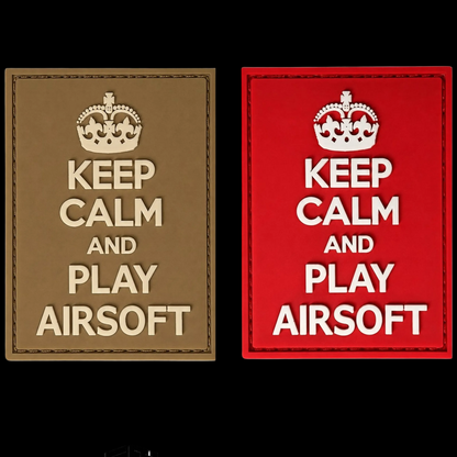 Rubber Patch Tactical Keep Calm And Play Airsoft