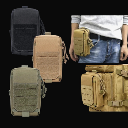 Pouch Tactical Molle Waist Pack EDC Mini Bag Vest Belt - Laser Cut