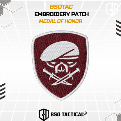 BSO Embroidery Patch Medal Of Honor 1st Battalion Ranger Bordir Patch