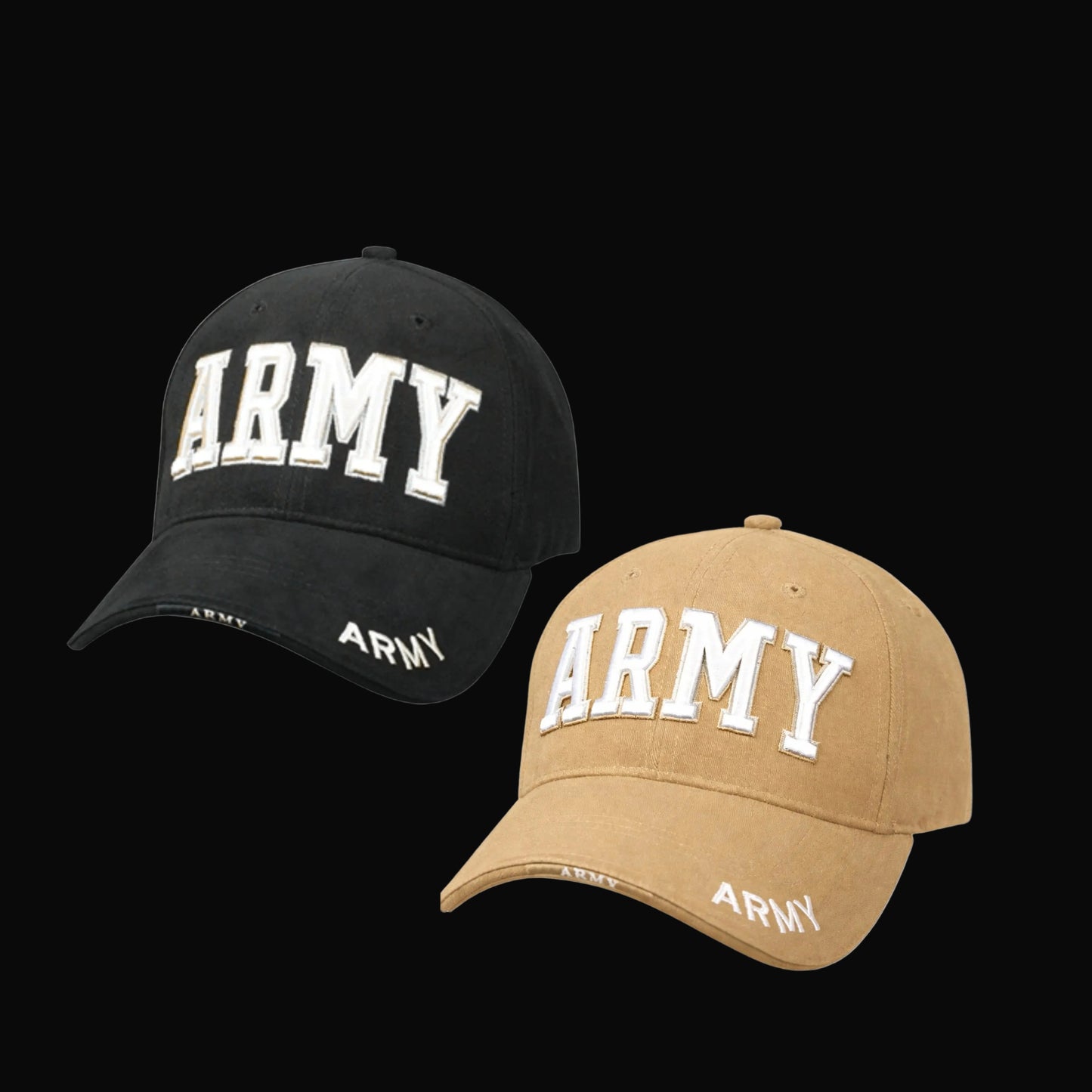 Topi Outdoor Bordir ARMY Embroidery Hat Casual Cap Adjustable Allsize
