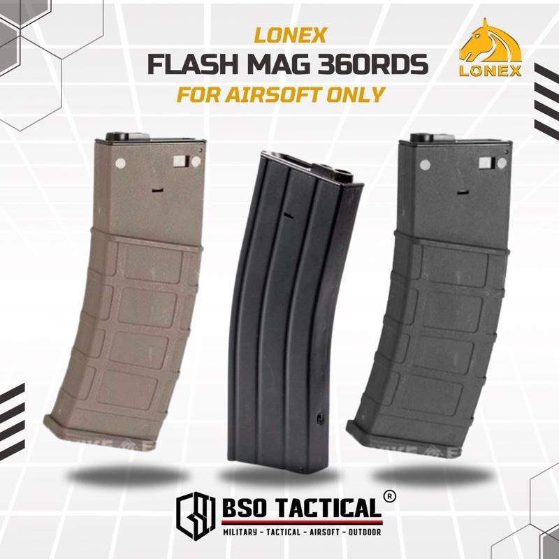 Lonex Mag Tarik 360 Rounds Metal Flash Mag High Cap