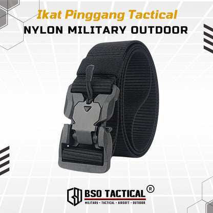 Ikat Pinggang Magnetic V2 Tactical Nylon Outdoor Belt with Quick Release Strap Gesper