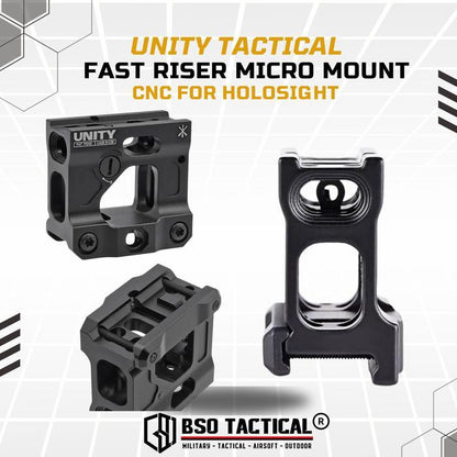 Unity Tactical FAST Riser Micro Mount CNC for Holosight T1 T2 Romeo