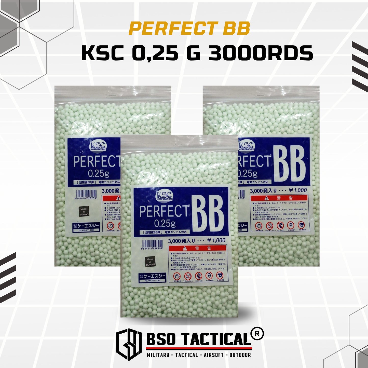 KSC Perfect BB 0.25 0,25 3000 Rds AEG GBB GBBR - ORIGINAL