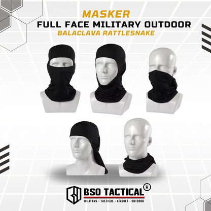 Masker Balaclava Rattlesnake Full Face Tactical Outdoor Mask