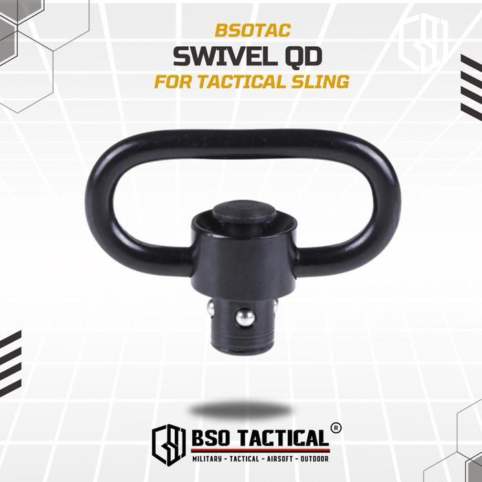BSOTAC Swivel QD untuk Sling dengan Kaitan Sling Ring QD Quick Release Button Alloy