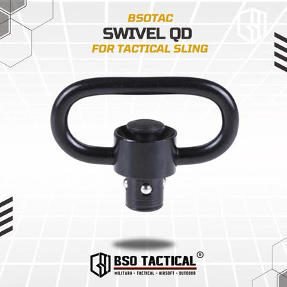 BSOTAC Swivel QD untuk Sling dengan Kaitan Sling Ring QD Quick Release Button Alloy
