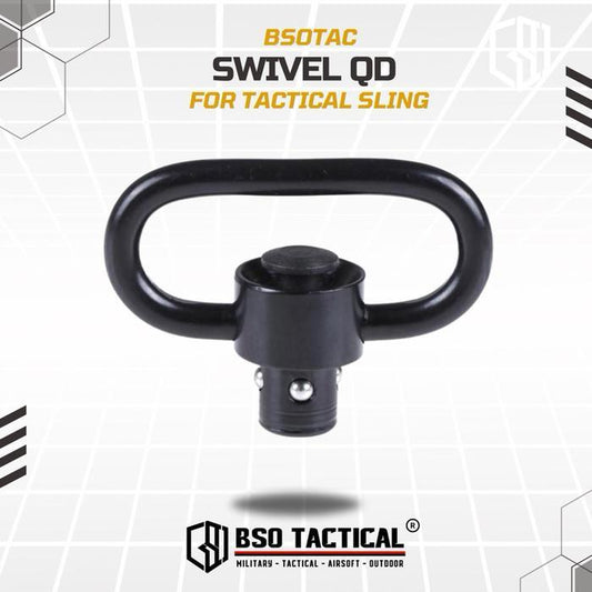 BSOTAC Swivel QD untuk Sling dengan Kaitan Sling Ring QD Quick Release Button Alloy