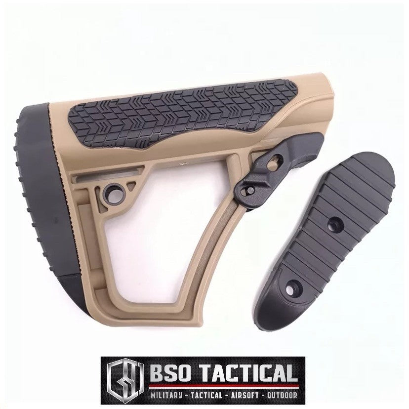 Popor Tactical DD Style Collapsible Buttstock Adjustable for Airsoft AEG GBBR