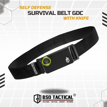 Ikat Pinggang Gesper GDC EDC Knife Outdoor Hunting Belt Tools