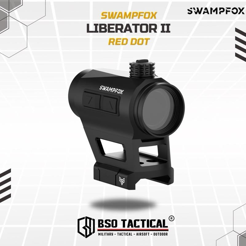 Swampfox LIBERATOR II Tactical Red Dot with Low and High Riser Picatinny