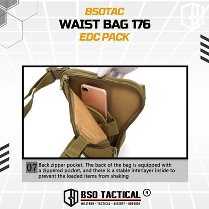 Tas Selempang Pinggang Tactical Waist Bag EDC Pack - TS176