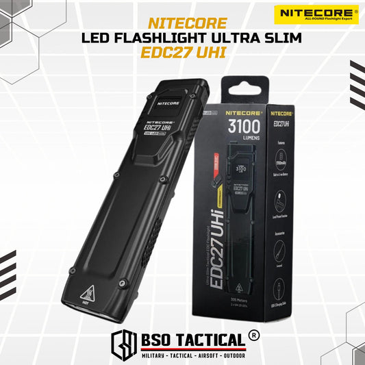 NITECORE Senter LED Flashlight Ultra Slim UHi 20 OLED 3100 Lumens - EDC27 UHi