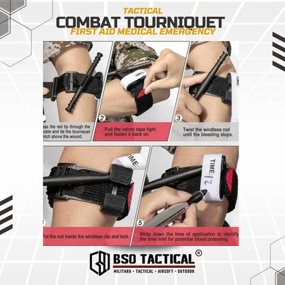 Turniket Emergency Tourniquet Strap – Gear Pertolongan Pertama Outdoor Alat Bantu Pertolongan Darurat