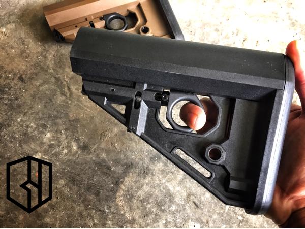 BD RAT Style Popor Airsoft M4 Tactical Stock Hard Fiber Material