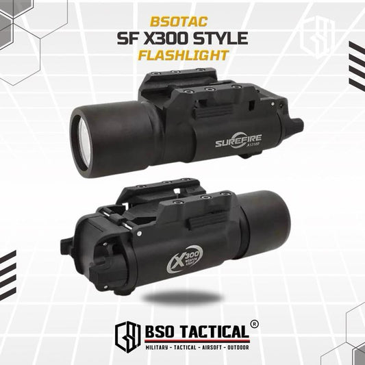 Senter SF X300 LED Flashlight Picatinny Full Metal LED Light