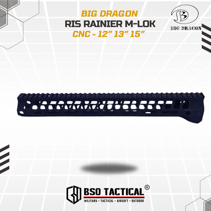 BD Tactical RIS MLOK Rainier Arm SWITCH 556 AR 15 Handguard - 12” 13” 15”
