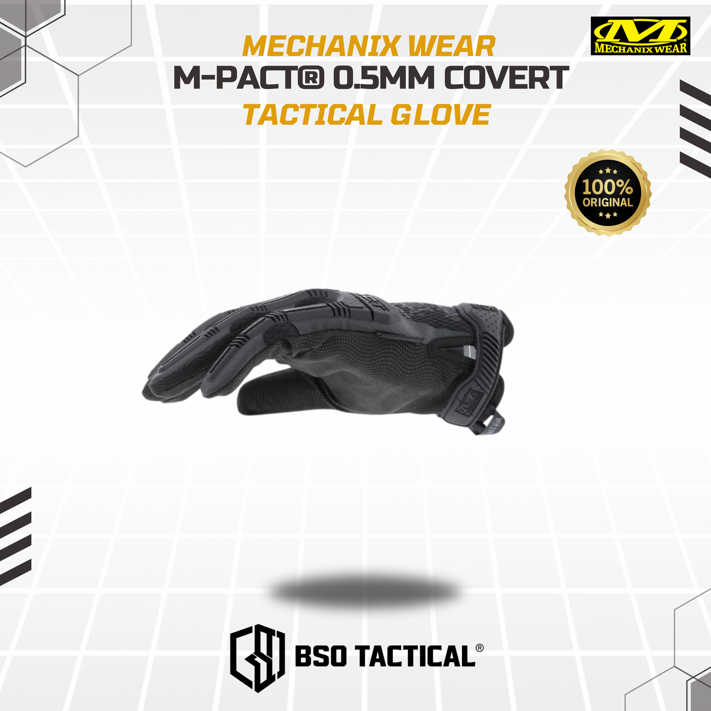 Sarung Tangan Mechanix Wear 0.5 Covert Full Finger Glove Outdoor Tactical ORIGINAL