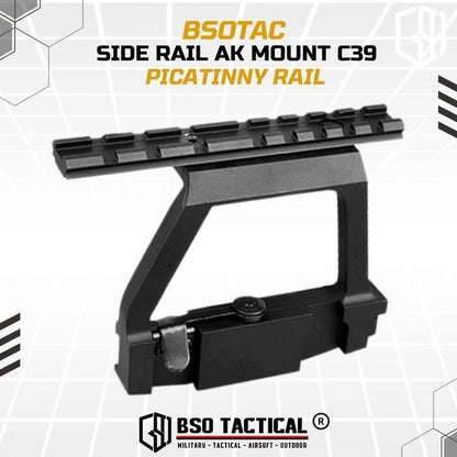 Side Rail AK Scope Mount C39 Metal Picatinny Rail