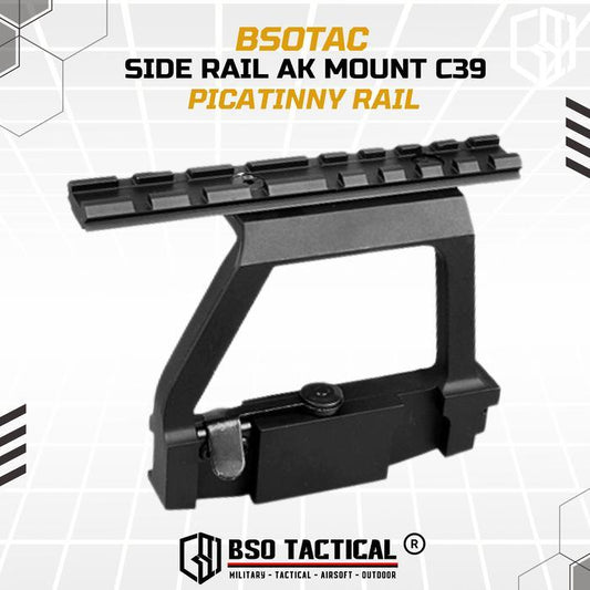 Side Rail AK Scope Mount C39 Metal Picatinny Rail