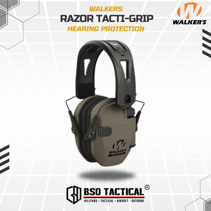 Walkers Razor Tacti Grip Tactical Hearing Protection - ORIGINAL