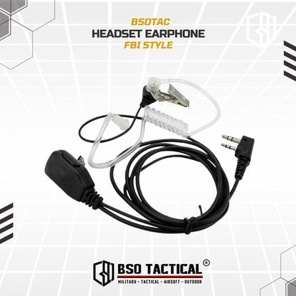 Headset Earphone Walkie Talkie FB Style 2 Pin HT