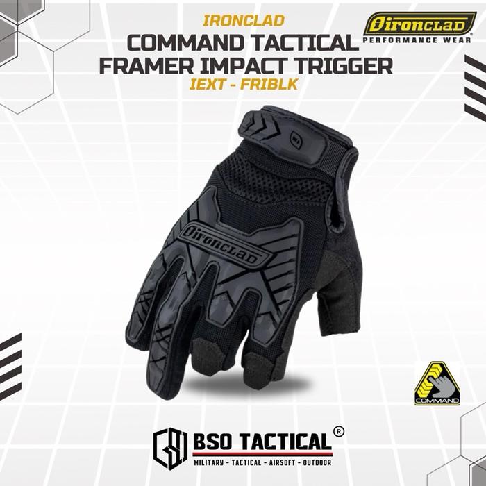 Sarung Tangan Ironclad Command Framer Impact Glove IEXT-FRIBLK
