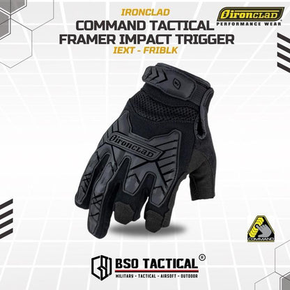 Sarung Tangan Ironclad Command Framer Impact Glove IEXT-FRIBLK