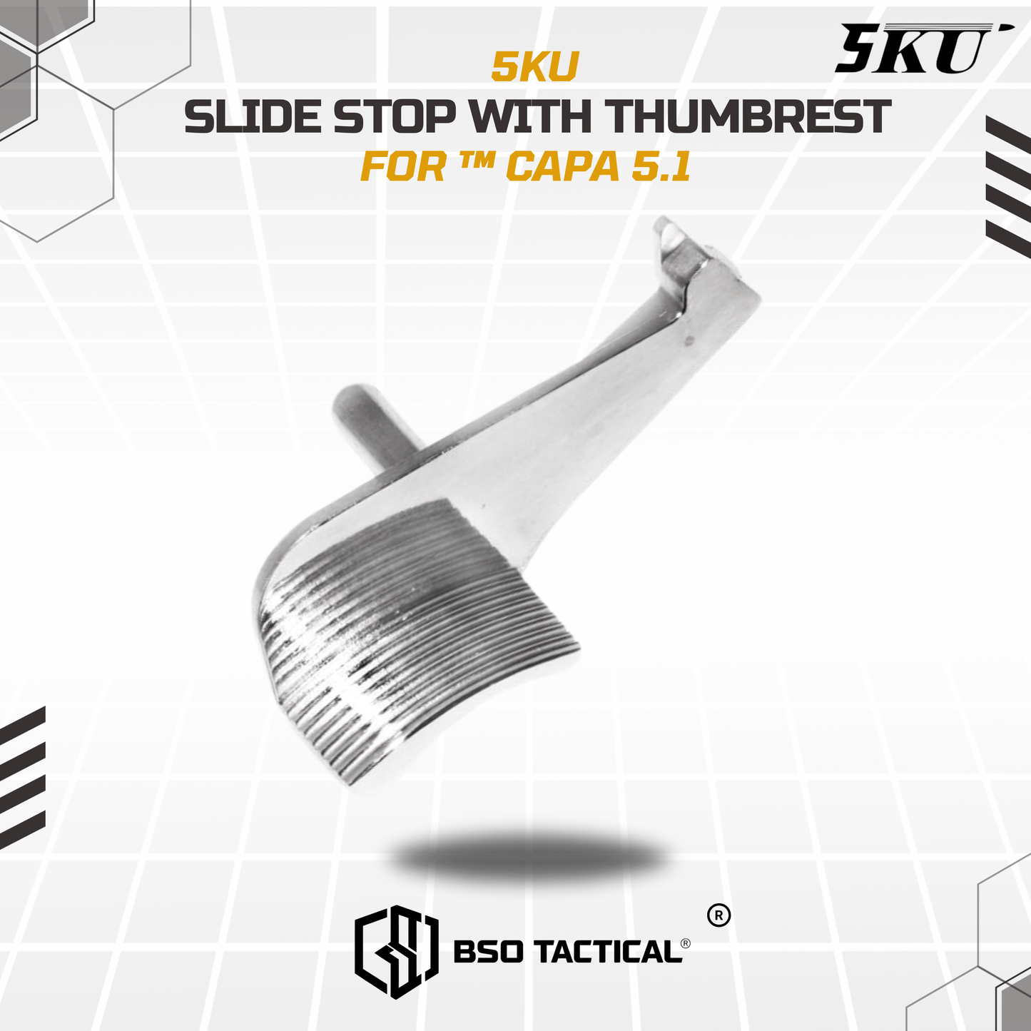 Slide Stop with Thumb Rest CNC Alumunium for TM CAPA