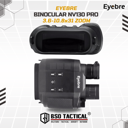 Eyebre Teropong Binoculars Infrared Night Vision 3.6-10.8x31 Zoom - NV130PRO