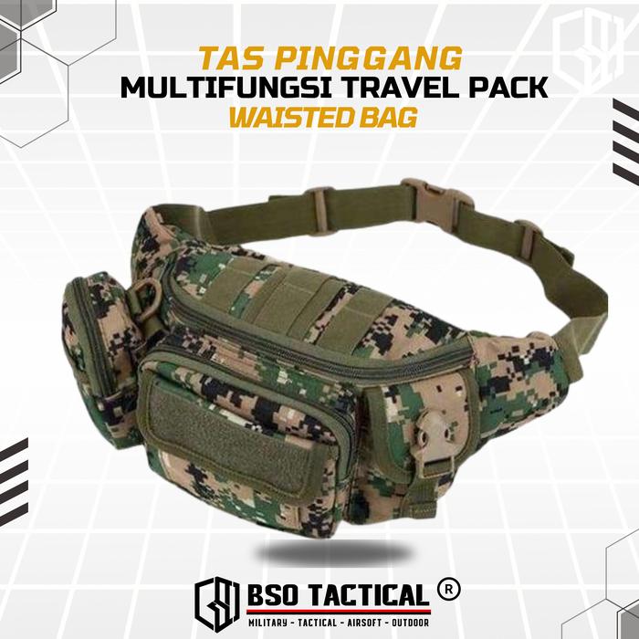 Tas Pinggang Multifungsi Travel Pack Waisted Bag Outdoor Nylon 500gr