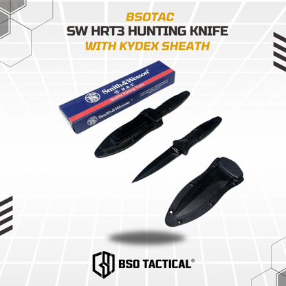 Pisau Hunting Outdoor Tactical SWHRT 3 Pisau Kalung Multifungsi With Kydex Sheath