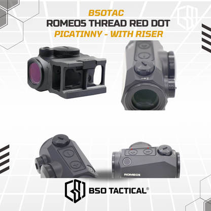 Red Dot Scope Romeo 5 Tread 2MOA Riser Low Mount CNC Picatinny
