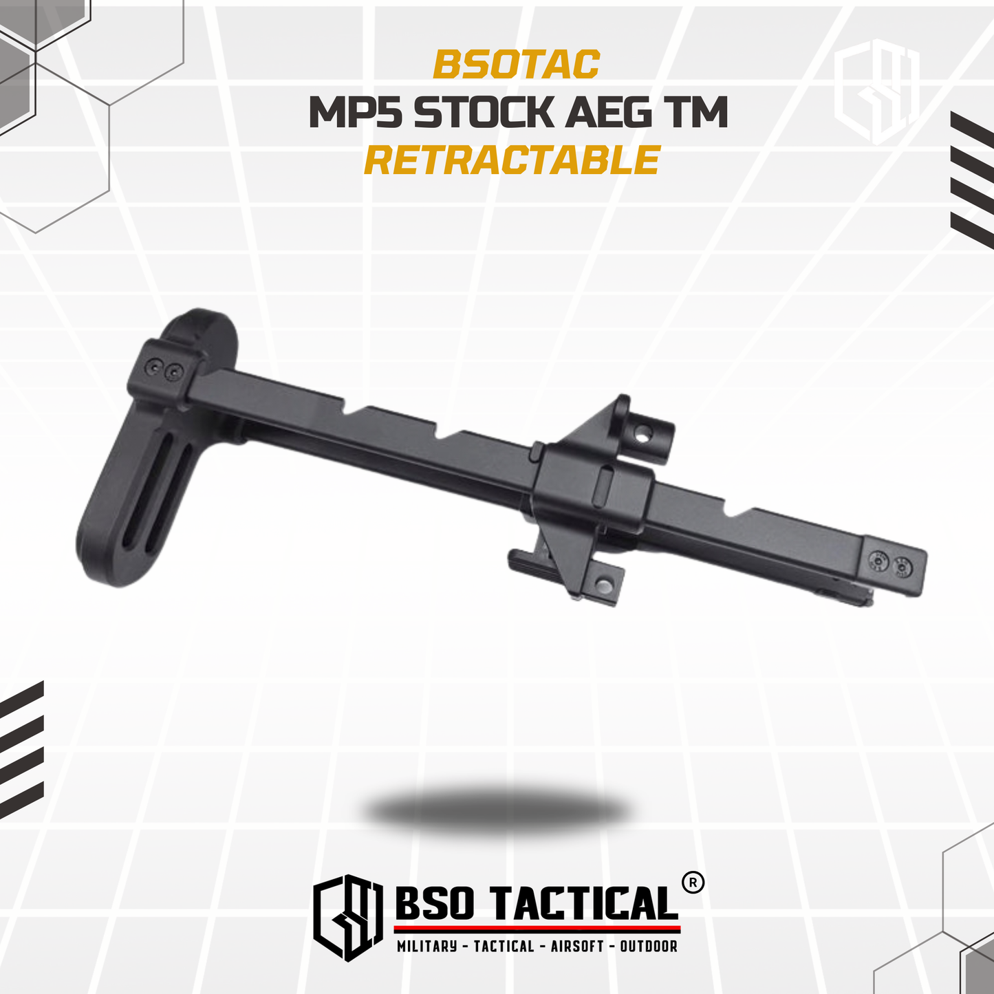 Popor MP5 5 Position Retractable Stock [For TM MP5 AEG Series]