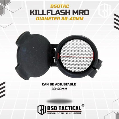Killflash Lens Cover Metal Mesh Tactical Tough 38mm 40mm for Trijicon MRO