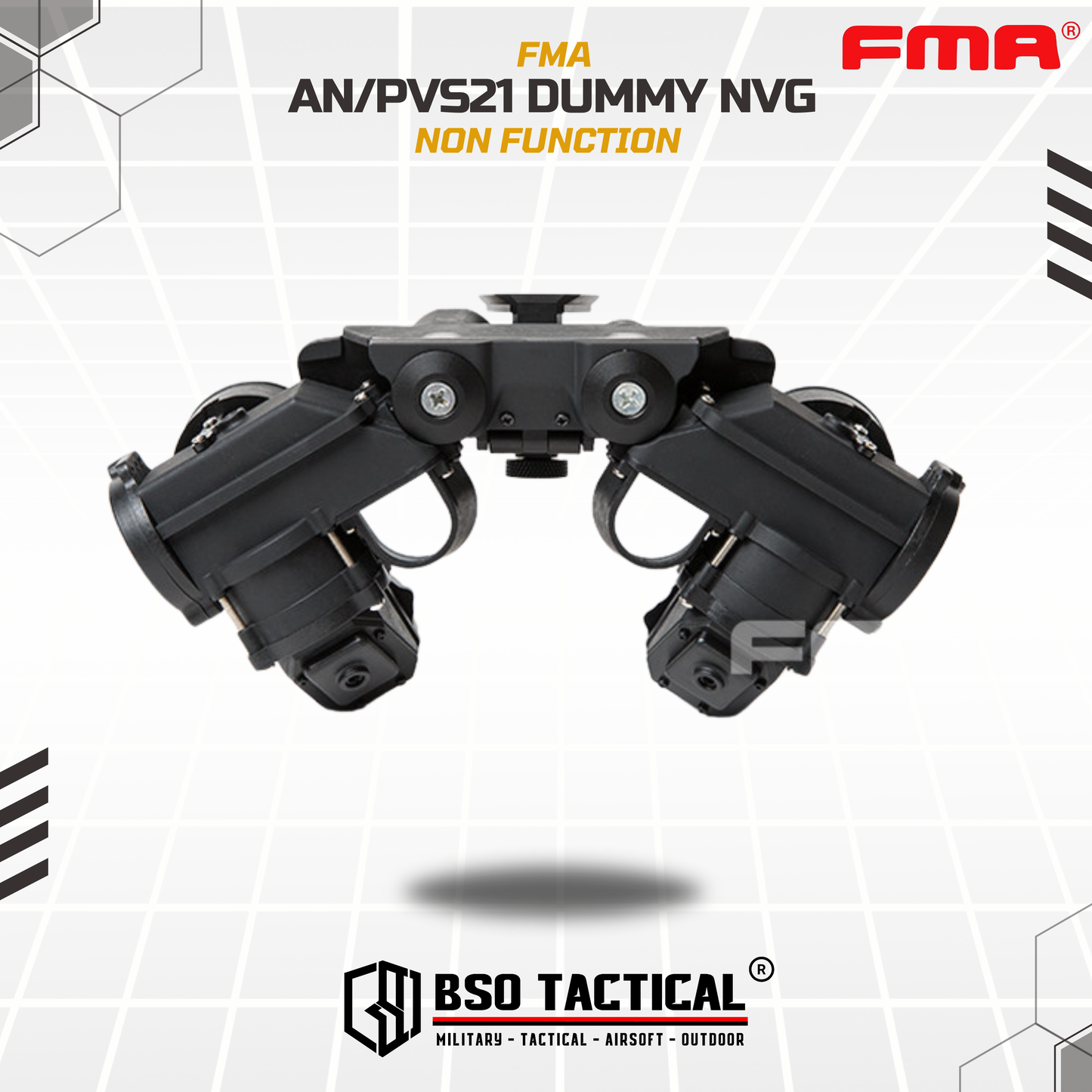 FMA Airsoft Helmet PVS21 NVG Night Vision Goggle DUMMY Model No Function Cosplay Toys - TB1300