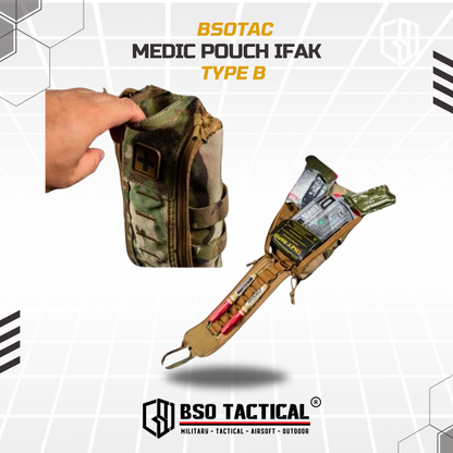 Quick Release First Aid Pack B IFAK Medical Pouch Molle FREE Medic Patch Outdoor