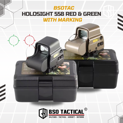 Holosight ET Style 558 XPS 3-2 Tactical Red Green Dot Scope Sight With Marking - Repro