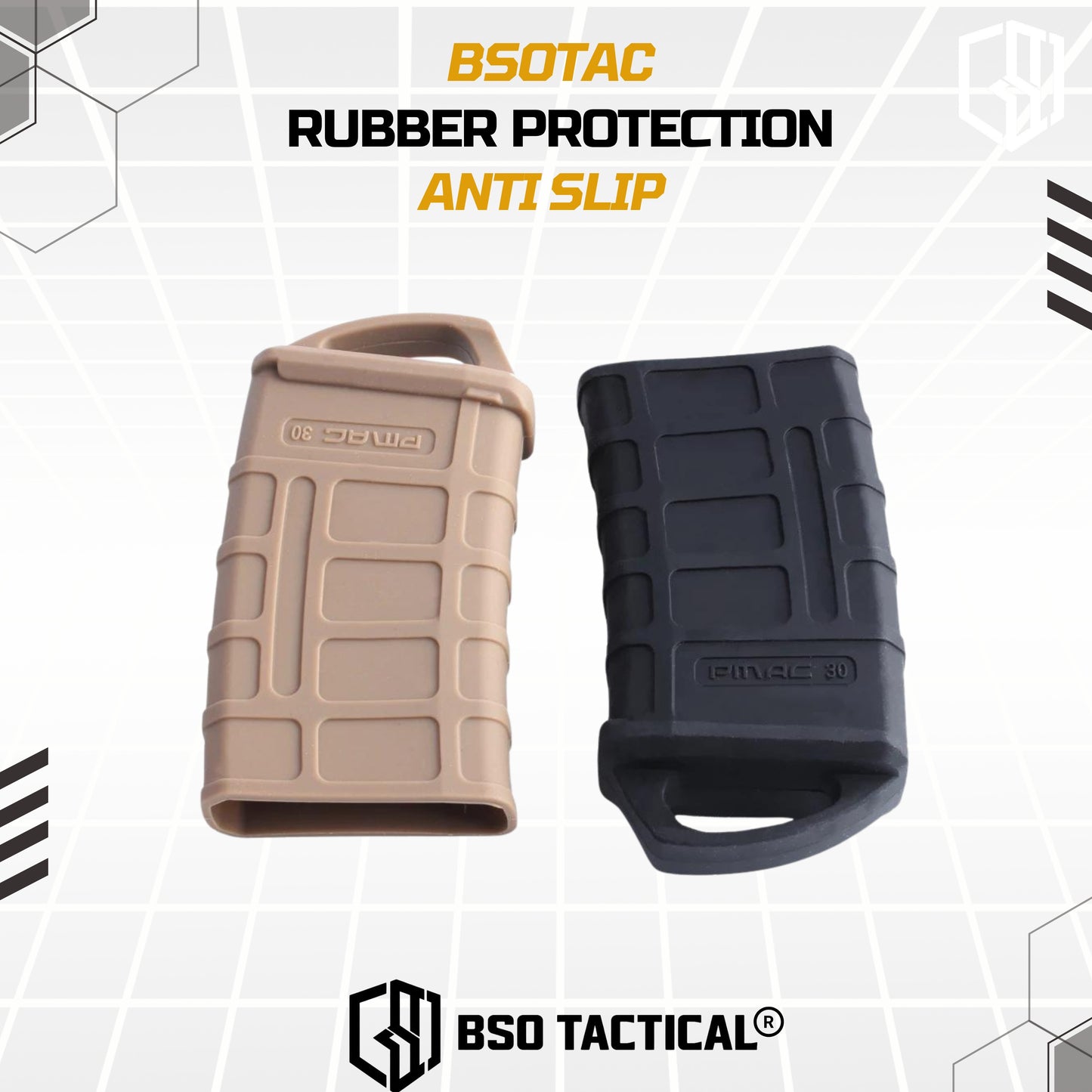 Rubber Magazine PMG Style Anti Slip Cover Mag Protection